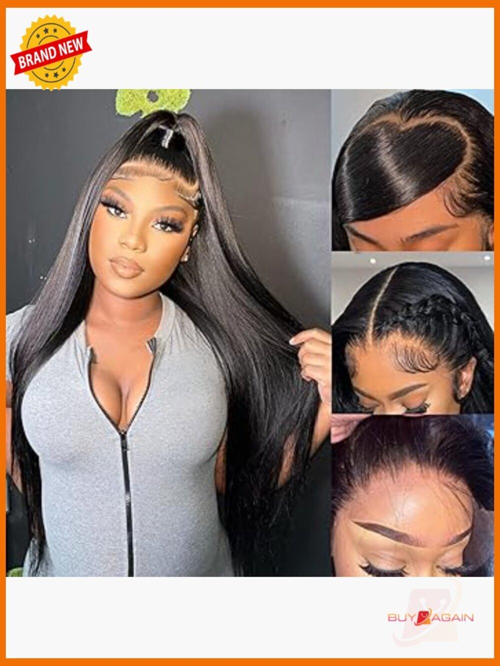 250 Density 13x4 Lace Front Wig Human Hair Pre Plucked Straight Full Lace